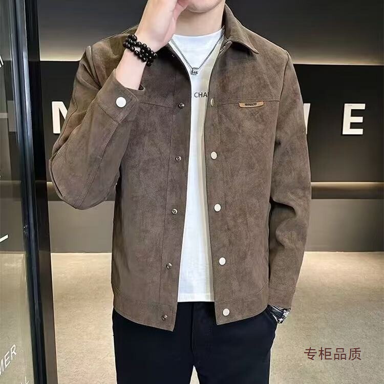 2026 Spring and Autumn Cool Jacket for Men, Ins High Street Trendy Brand, Hong Kong Style, Japanese Style, Harajuku Style, Korean Style, Trendy Loose Jacket