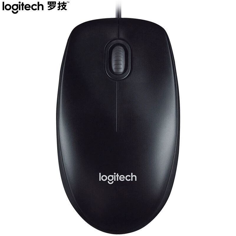 Проводная оптическая мышь Logitech M90 для компьютера и ноутбука, для дома, универсальная симметричная для правой и левой руки