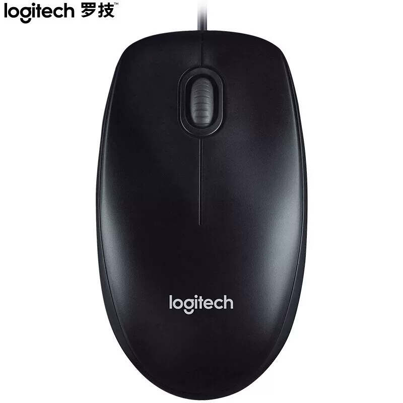 Проводная оптическая мышь Logitech M90 для компьютера и ноутбука, для дома, универсальная симметричная для правой и левой руки