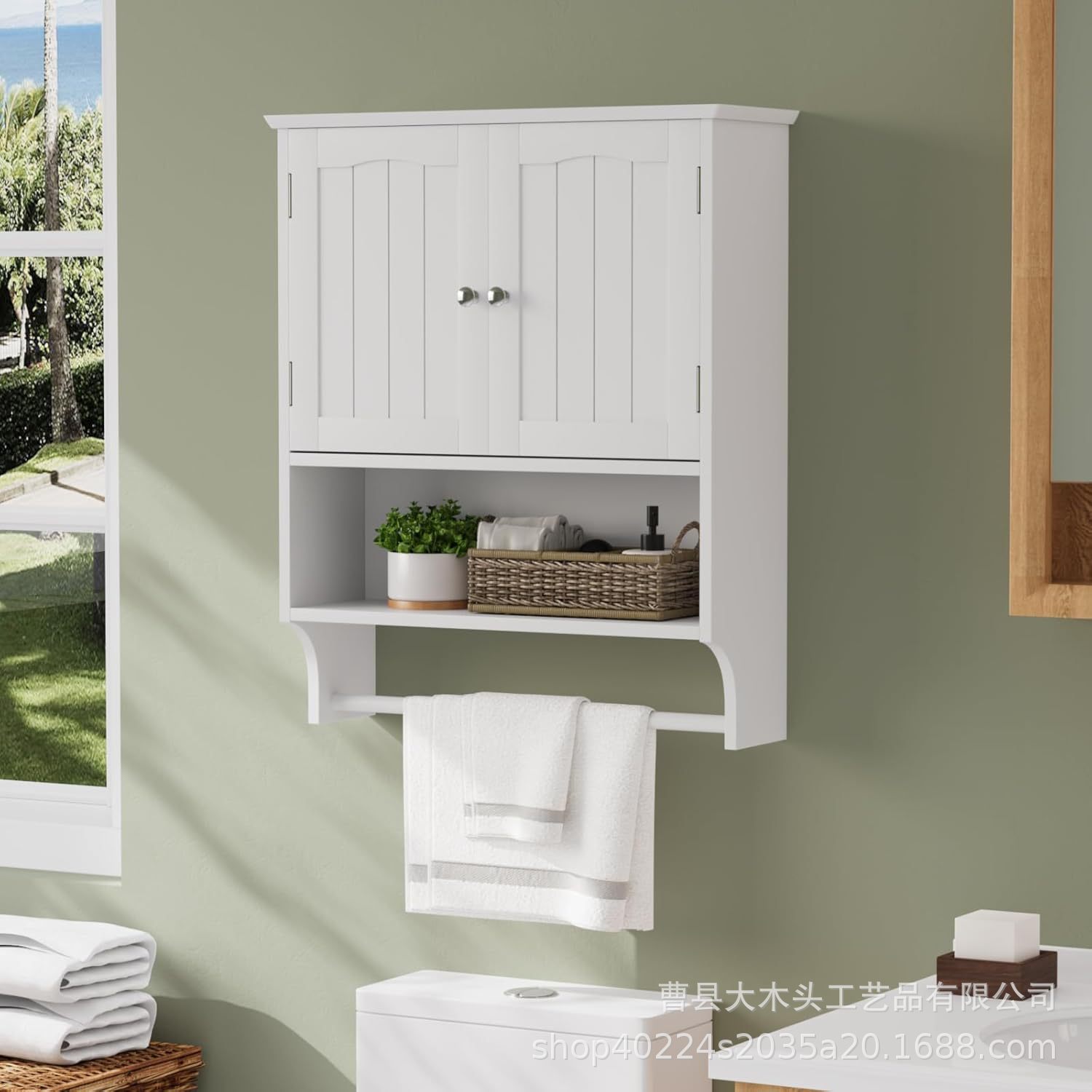 Cross-border Hanging Cabinet Wholesale Household Wall Cabinet Hanging Cabinet Simple Hanging Kitchen Wall Cabinet Hanging Bathroom Cabinet Simple Storage Cabinet