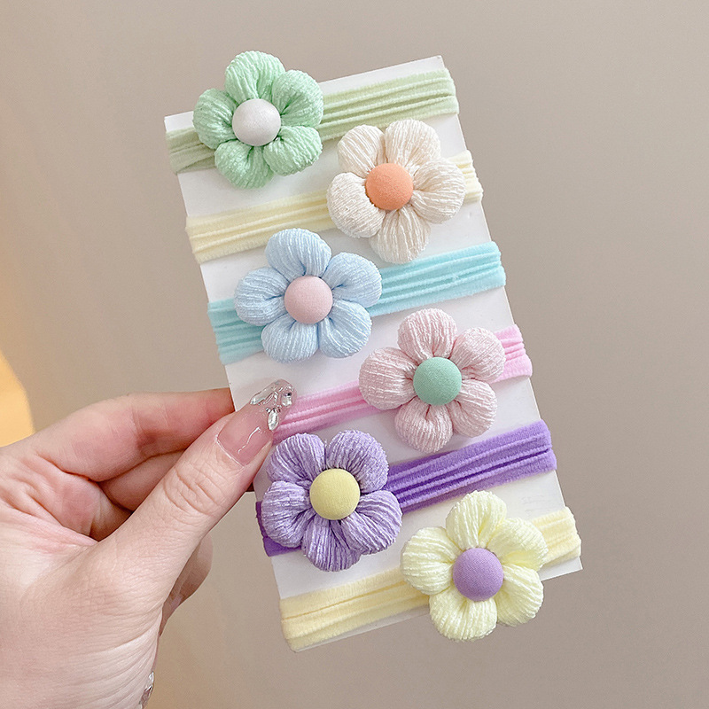 7 Flores de color caramelo 6 piezas