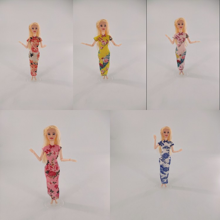 New Barbie Dress-Up Doll Cheongsam Ancient Costume Ancient Style Doll Fairy Girl Toy Princess Doll Skirt