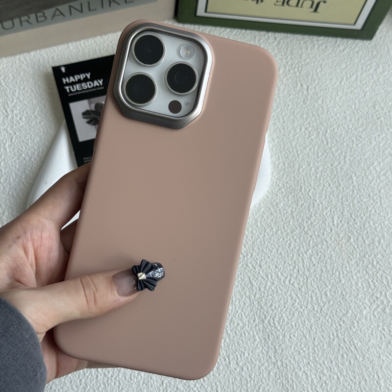 iPhone16pro max携帯電話ケースApple 15新しいモデル14/13に適したハイエンドつや消しシェルメタルレンズ|undefined