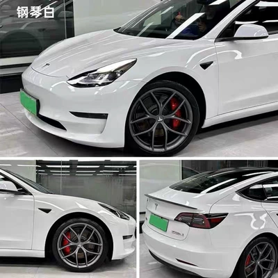 Pet Car Color Change Film, Kappino Factory-Produced Crystal Color Change Film, Liquid Metal Silver Car Body Wrap, Car Paint (Auto Color Change Film) - pet-piano-white-152m17m-material-only