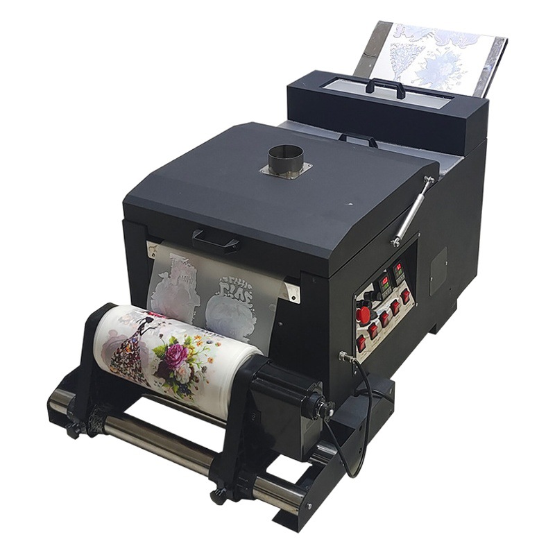 Polvo de fusión en caliente de la película del ANIMAL DOMÉSTICO de sellado caliente de la tinta blanca de los 30cm que sacude la máquina