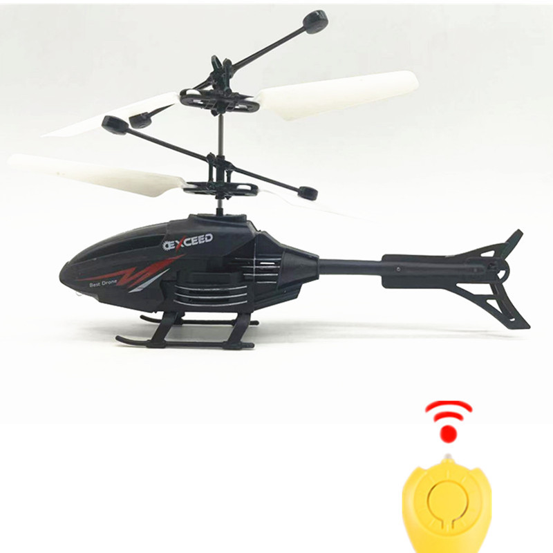 Inducción de aviones de control remoto recargable helicóptero de dos vías suspensión interior resistente a caídas eléctrico emisor de luz niño puesto de juguete