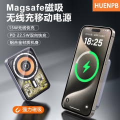 クロスボーダー透明メカ超薄型磁気ワイヤレスパワーバンク超高速充電 10000 mAh ポータブル電源
