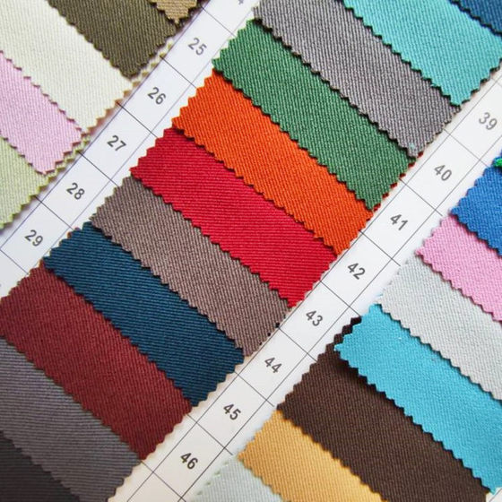 Seoul oblique in Stock feel good polyester double-sided twill cotton spandex four-sided micro-elastic polyester clothing fabric