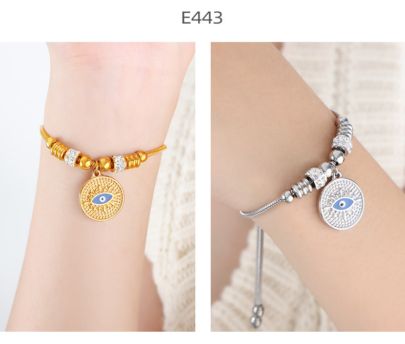 15g Weight 0.03µm-0.05µm Gold Plating Thickness PVD Coated Gold Plating Process 18K Gold Plated Plating Material 304 Stainless Steel Pendant Material Shell, Zircon Inlay Material Bracelets Classification 304 Stainless Steel Chain Material 1 Piece Quantity Daily, Street Occasion 304 Stainless Steel Material Heart Shape, Eye Pattern Women's Gender Simple Style Style Waterproof Non Tarnish, Enamel, Plating, Inlay Craft PVD Coated Real Gold Plated 18K Gold Heart Shape Eye Titanium Steel Simple Style Waterproof Non Tarnish 304 Stainless Steel Bracelets 12