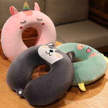 记忆枕U型枕芯旅行颈枕U型脖枕LOGO刺绣U形枕头记忆棉U型枕萌趣