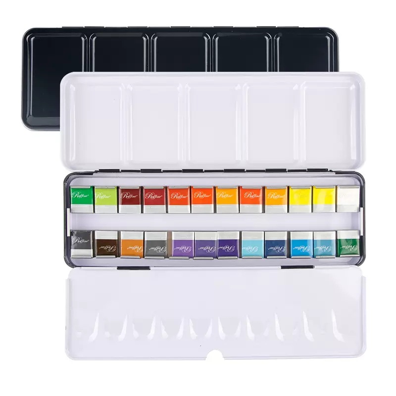 Marco 7900 traje de pintura de acuarela sólida profesional principiante estudiante pintado a mano pintura de acuarela transparente 24 colores