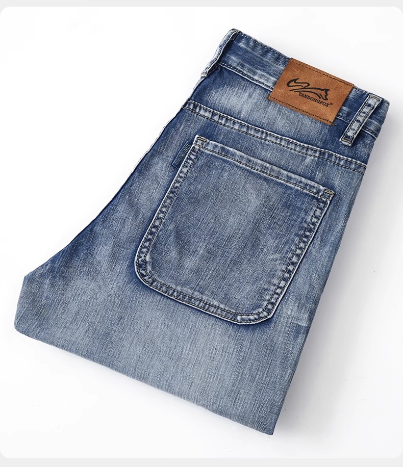 Men's Clothing Summer Thin Ripped Denim Shorts Loose Fit Korean Style Slim Pants Trendy Five Point Seven Point Fashion_mkmklike.com