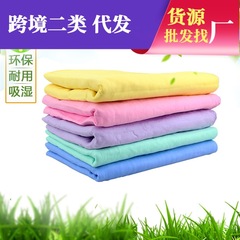 OPP bagged synthetic deerskin towel Large barreled car wash and wipe towel Pet dry hair towel Chicken skin cloth suede