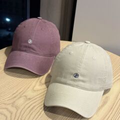 新款字母刺绣棒球帽子女夏季大头围显脸小韩版百搭宽帽檐鸭舌帽潮