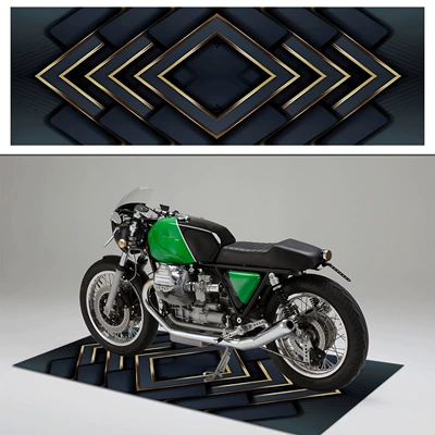 Avtomobil döşəmə paspasları – Protection Pad in stock - 0325-motorcycle-floor-mat-9-40120cm-skin-friendly-crystal-velvet