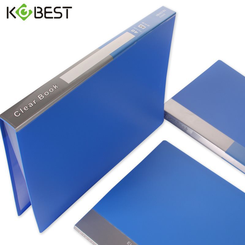 Kangbai folder 80 page information book a4 transparent blue student…
