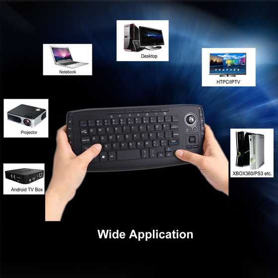 2.4G Air Flying Mouse Innovative Trackball Mini Wireless Keyboard Mouse Two-in-One Keyboard Mouse Set Spot Wholesale