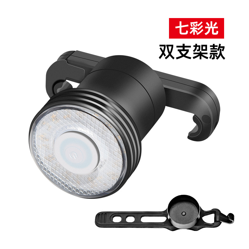 Luz trasera de bicicleta luz de freno de inducción inteligente a prueba de lluvia bicicleta de montaña autocarga de advertencia de carga luz trasera luz de viaje de noche