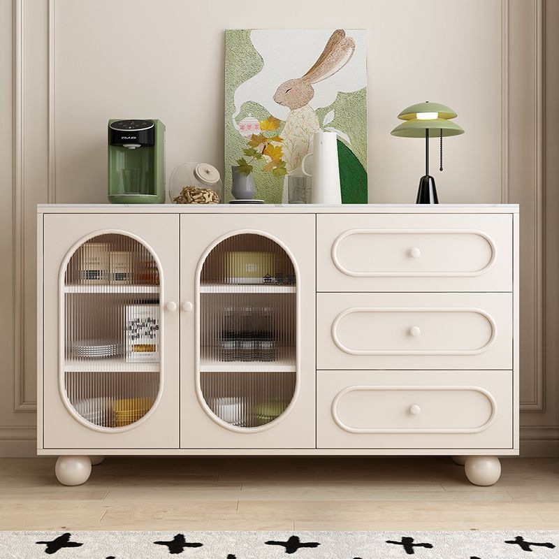 Solid Wood Sideboard Can Be Customized, Cream Style Cupboard, Living Room Storage Cabinet, Storage Cabinet, Household Cabinet, Tea Bowl Cabinet