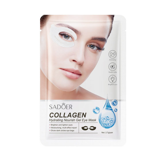 Cross-border foreign trade SADOER collagen hydrating and nourishing gel eye mask eye care lifting eye patch wholesale