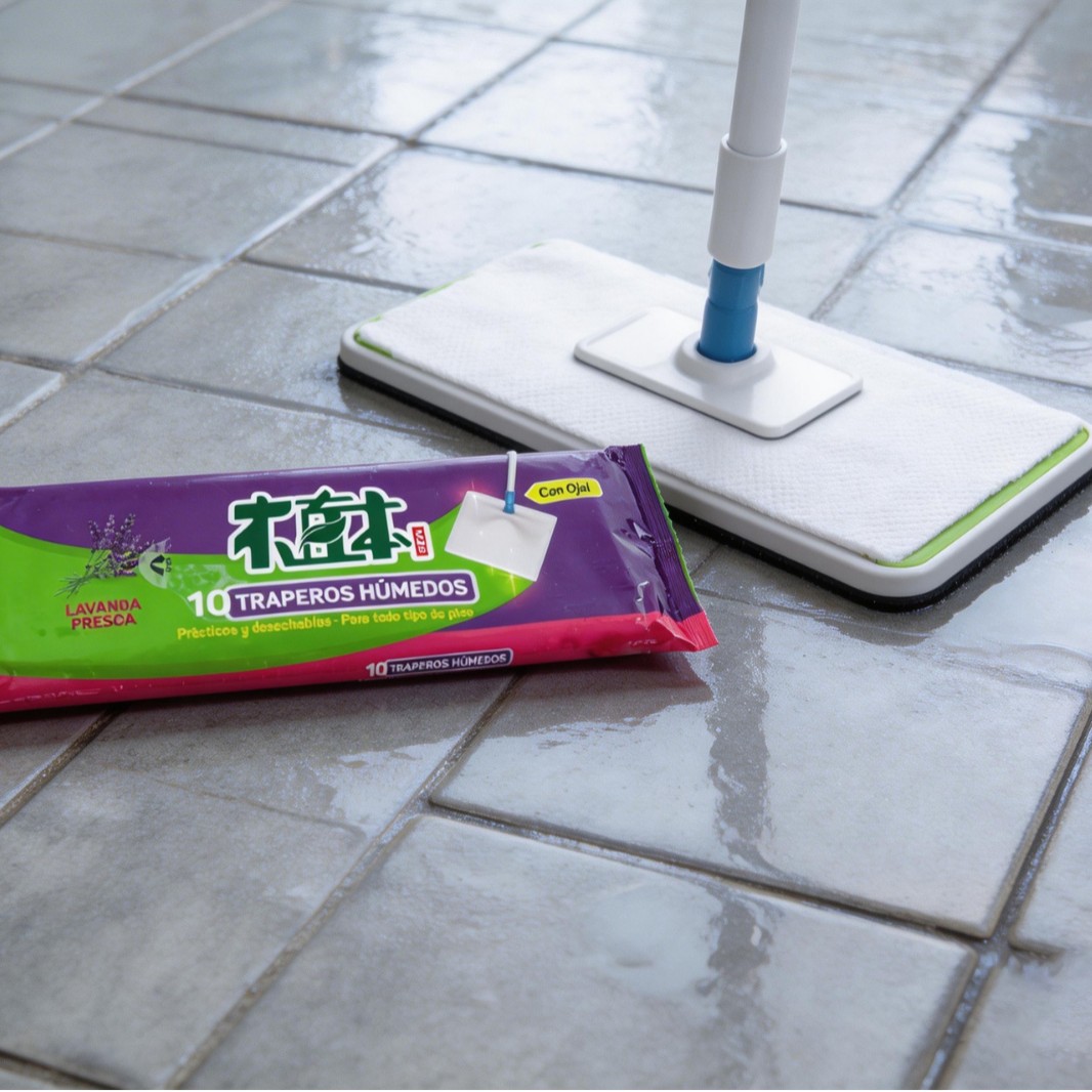 Toallitas de suelo de madera recta limpiadora de suelo papel de trapeador espeso papel de polvo electrostático desechable papel de trapeador húmedo image 5