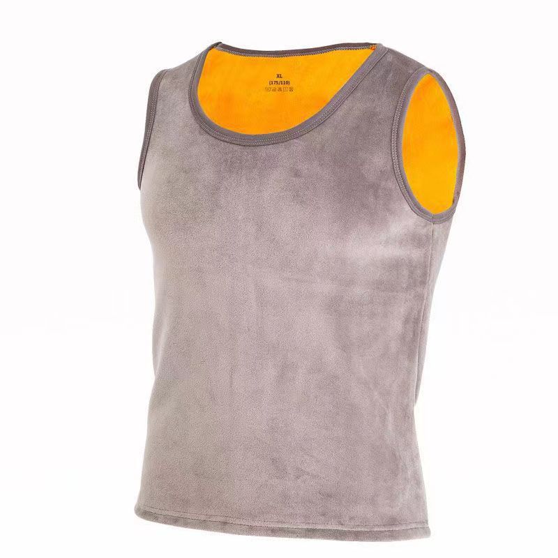 Chaleco de armadura dorada gris claro