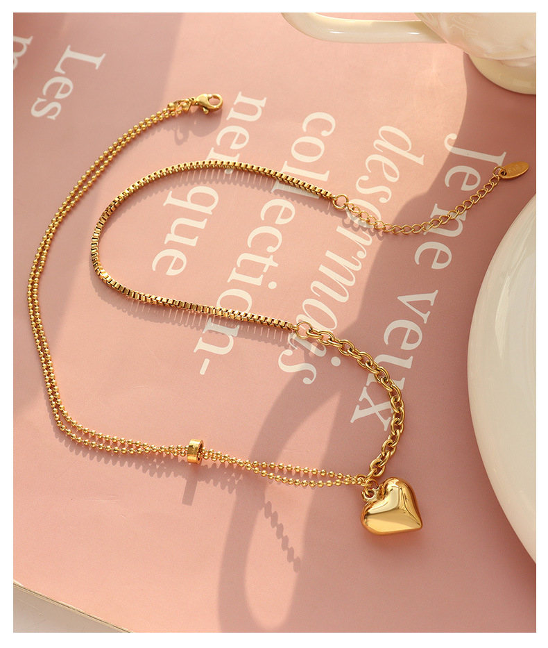 Necklace Classification 304 Stainless Steel Chain Material PVD Coated Real Gold Plated Geometric Titanium Steel Fashion Waterproof Non Tarnish Necklace