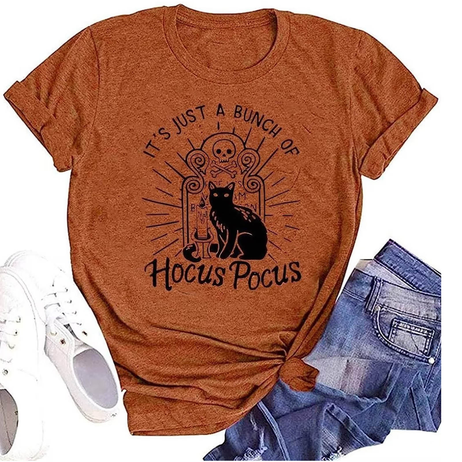 Europa y América nuevos elementos de Halloween Impresión digital manga corta hombres y mujeres Amazon fabricantes suministran 3D camiseta de las mujeres