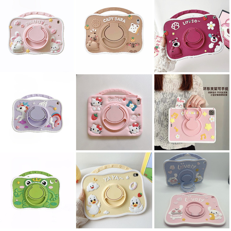 The Factory Has a Variety of Ready-Made Products, Including iPad Protective Cases, Portable Cartoon Tablet Cases, and Capybara Tablet Cases