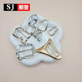 现货卷边金属日字扣 服装辅料金属调节扣 箱包鞋材金属纽扣