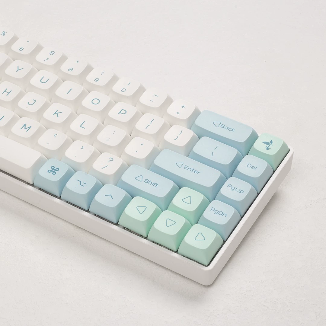 Кристаллы льда мятно-лаймовая тема клавиатуры XDA шаровые шапки PBT термо-Sublimation подходящие для MAC и WIN полный набор клавиш