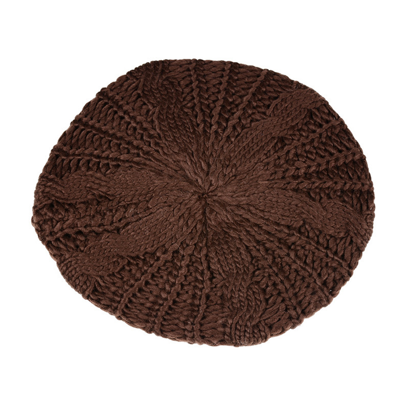 Knitted Beret Hat For Women - Stylish Wool Winter Accessory_voghion.com