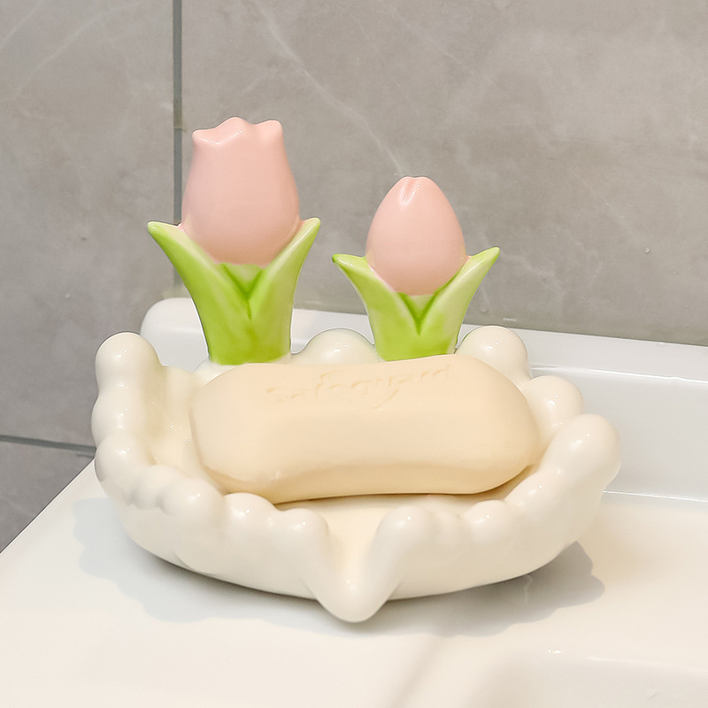 Ceramic soap holder