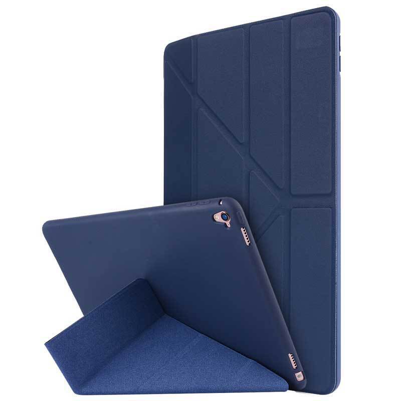 Suitable for Apple iPad Air Air2 Convertible Multi-Fold Stand Silicone Tablet Case iPad Pro Flip Leather Case