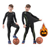 children motion Tights suit run Fitness wear Quick drying Warm clothing Primer Plush Fitness clothing suit