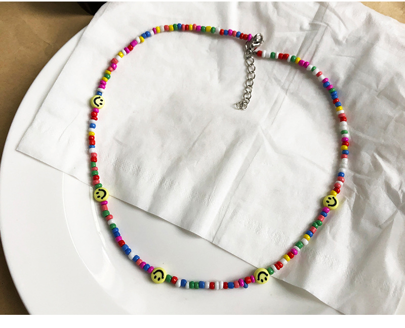 مجوهرات جديدة بوهو قلادة حبة ملونة مصنوعة يدويا أنثى display picture 4