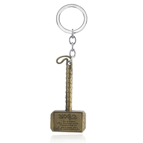 Thor's hammer keychain around film and television, Thor's hammer weapon bottle opener, bottle opener alloy oil dripping pendant