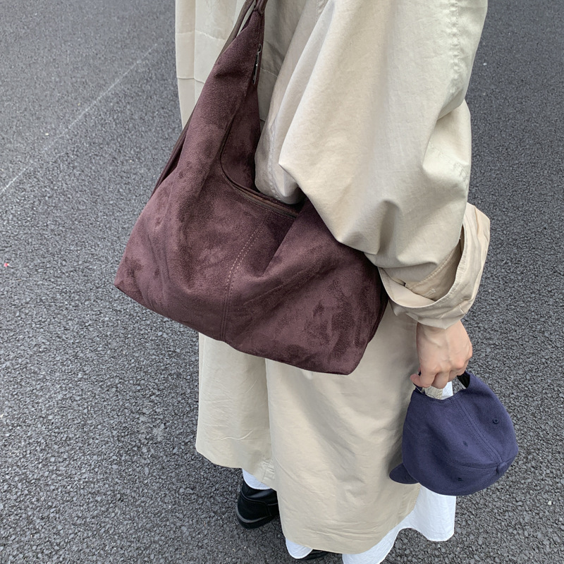 通勤上课包百搭复古学生斜挎包2025新款包包女休闲包大容量单肩包|undefined