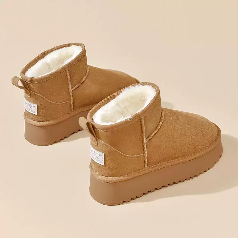 Warm boots platform, high shoes, 2025 years