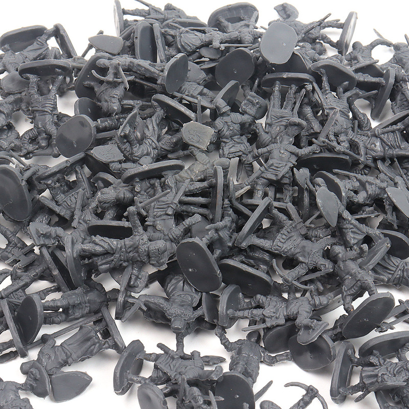 100 Mini Soldier Little Knight Military Soldier Model Nostalgic Toy Soldier Medieval Cavalry 1:72