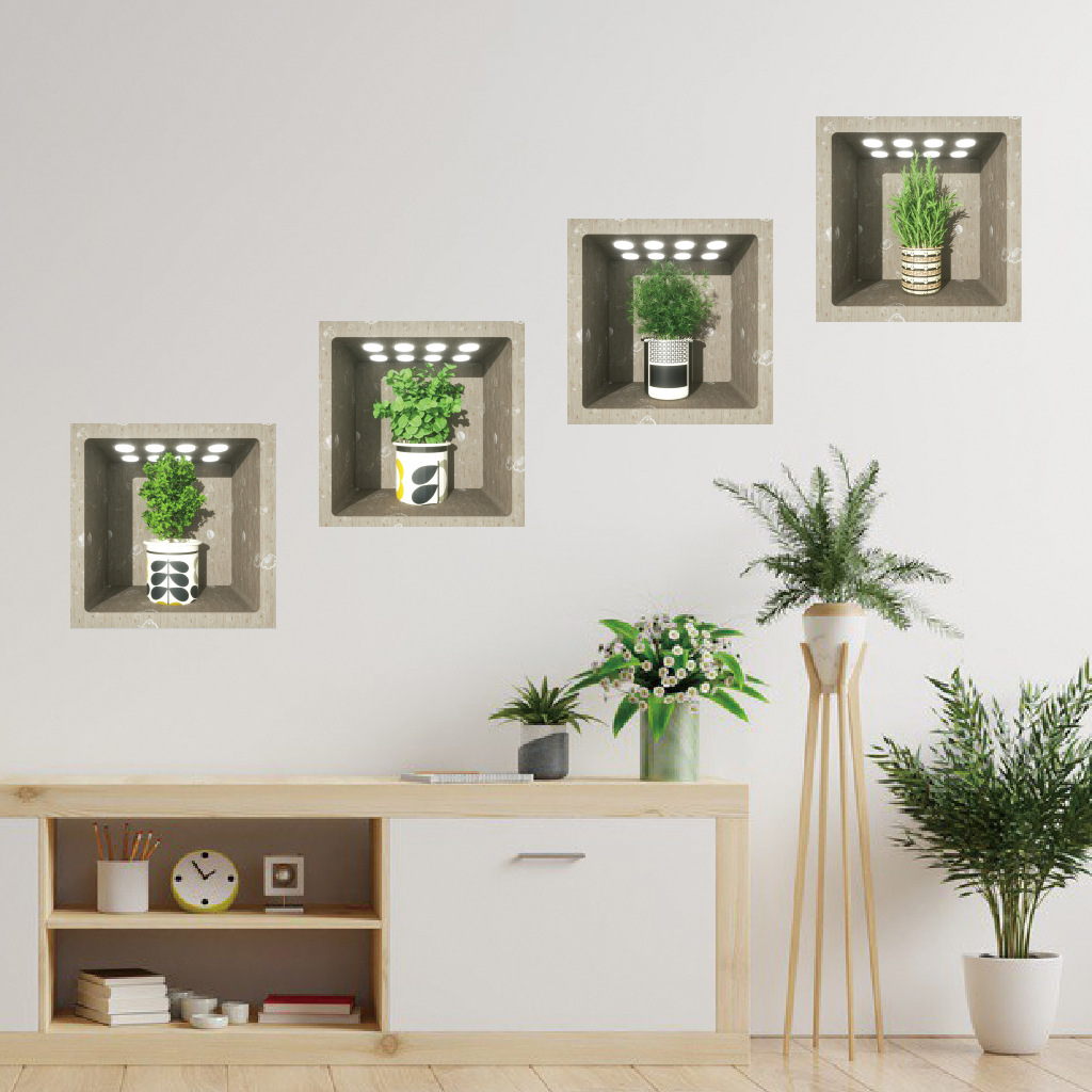 JS-N1127 3D盆栽装饰画