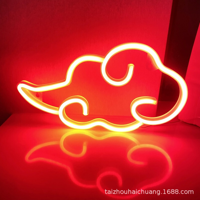 LED Anime Cloud Neon Sign Battery or USB Powered Gaming Somersault Cloud Game Room Decorative Wall LED Anime Cloud Neon Sign Battery or USB Powered Gaming Somersault Cloud Game Room Decorative Wall