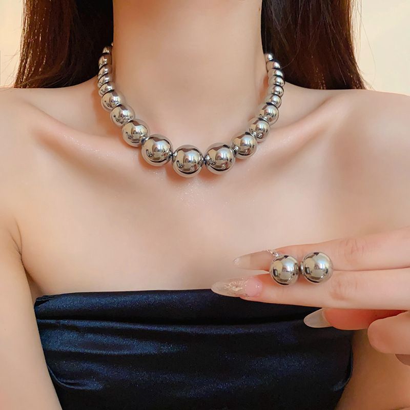 121 목걸이 귀걸이-실버