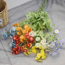 新款洋甘菊仿真花小邹菊婚庆家居小清新假花软装非洲菊家装外贸花