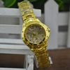 Golden sports fashionable steel belt, quartz watches suitable for men and women, women's watch, wholesale
