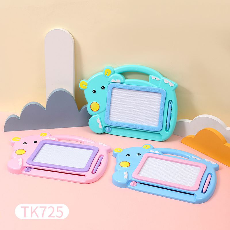 Jingjing tablero de dibujo para niños tablero de escritura magnético color de dibujos animados niños de 1-3 años de edad juguete bebé tablero de graffiti