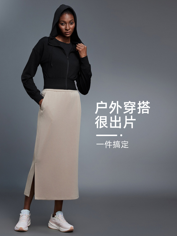秋季显瘦短款连帽瑜伽服外套女弹力修身运动夹克健身服上衣D25147|undefined