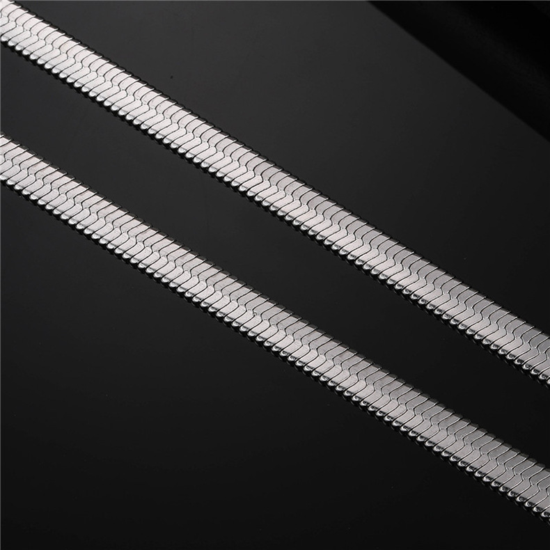 Holiday, Street Occasion Stainless Steel Material Solid Color Pattern Hip-Hop Solid Color Stainless Steel Plating Unisex Necklace