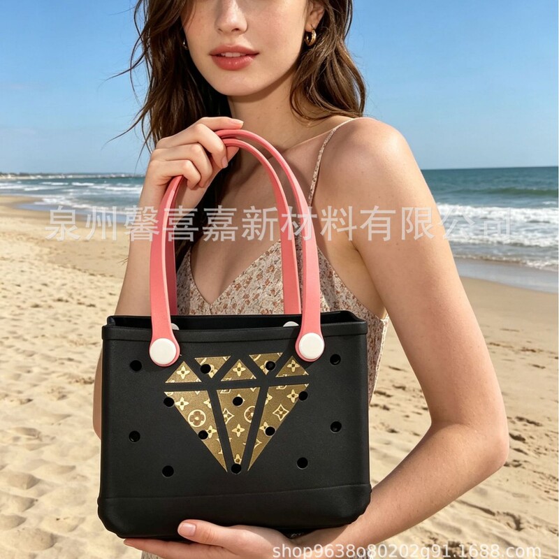Eva Large-Capacity Beach Tote Bag, Waterproof and Wear-Resistant Perforated Bag, Customizable Patterns, Accepts Large Overseas Orders Eva Large-Capacity Beach Tote Bag, Waterproof and Wear-Resistant Perforated Bag, Customizable Patterns, Accepts Large Overseas Orders