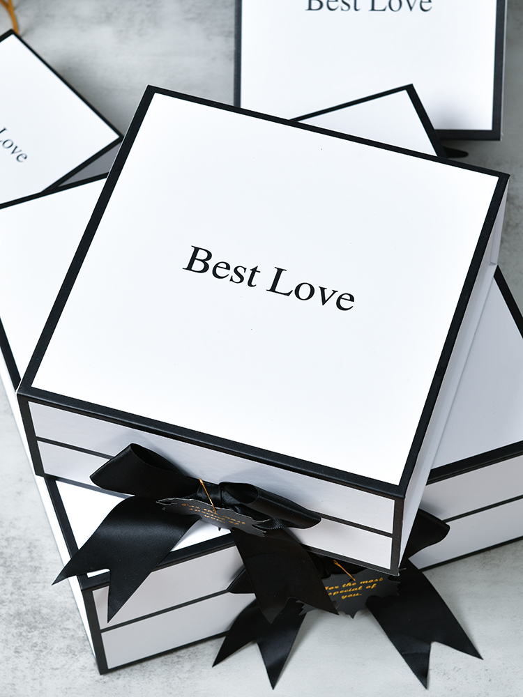 Caja de regalo de estilo coreano hermosa caja de regalo de cumpleaños creativa de niña grande caja de embalaje vacía caja de regalo